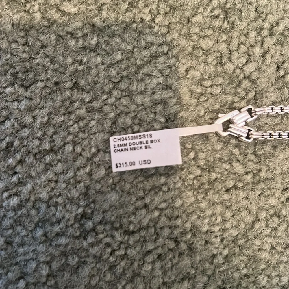 Authentic David Yurman double box chain - Picture 3 of 6